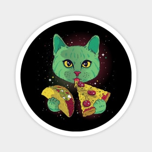 Taco Pizza Cat Magnet